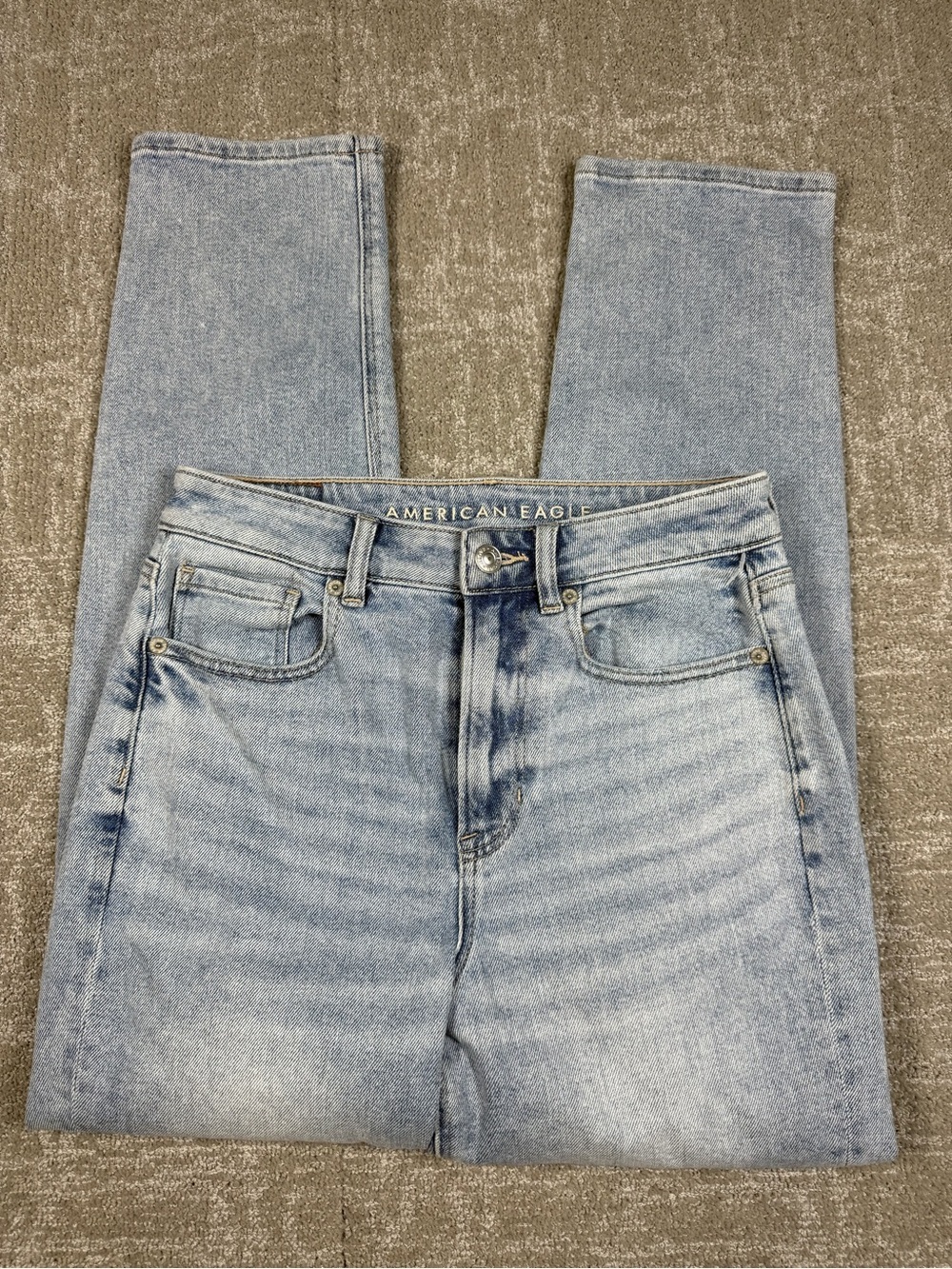 American Eagle Mom Straight Light Blue Jean Women Size 2